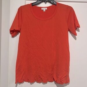 Charming Charlie scallop top